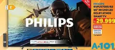 PHİLİPS 65PUS7000/62 65 İNÇ 4K UHD LED DOLBY ATMOS SMART TV AKILLI TELEVİZYON